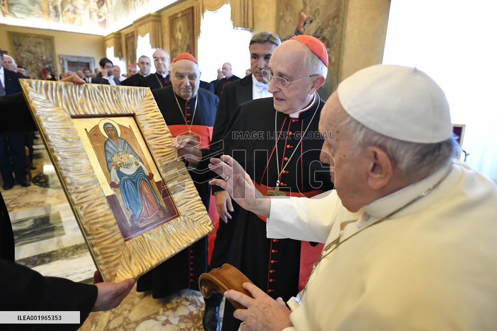 Pope Francis Holds Audeinces - Vatican