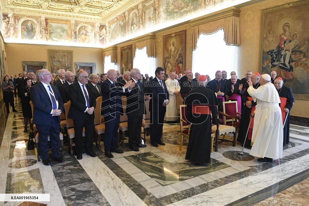 Pope Francis Holds Audeinces - Vatican