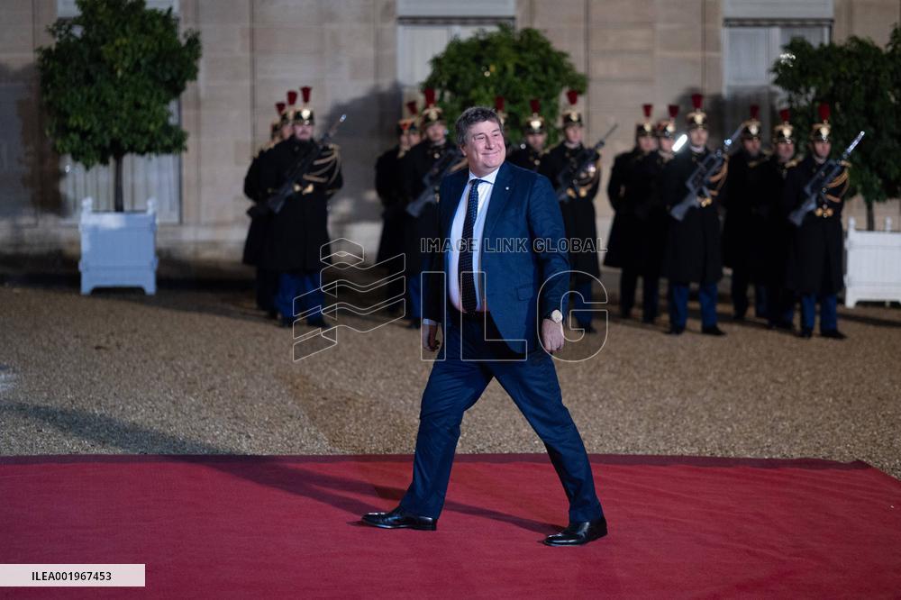 Peace Forum Diner at the Elysee Palace - Paris