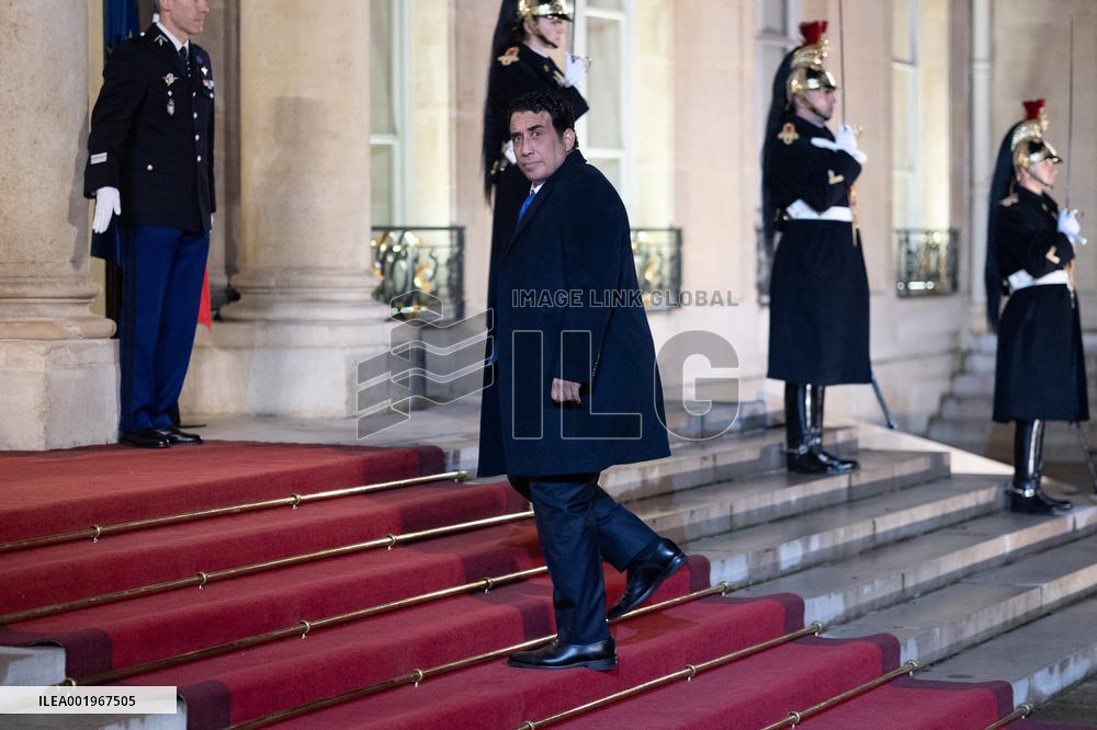 Peace Forum Diner at the Elysee Palace - Paris