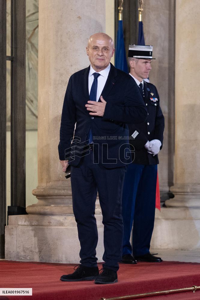 Peace Forum Diner at the Elysee Palace - Paris
