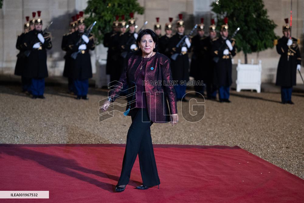 Peace Forum Diner at the Elysee Palace - Paris