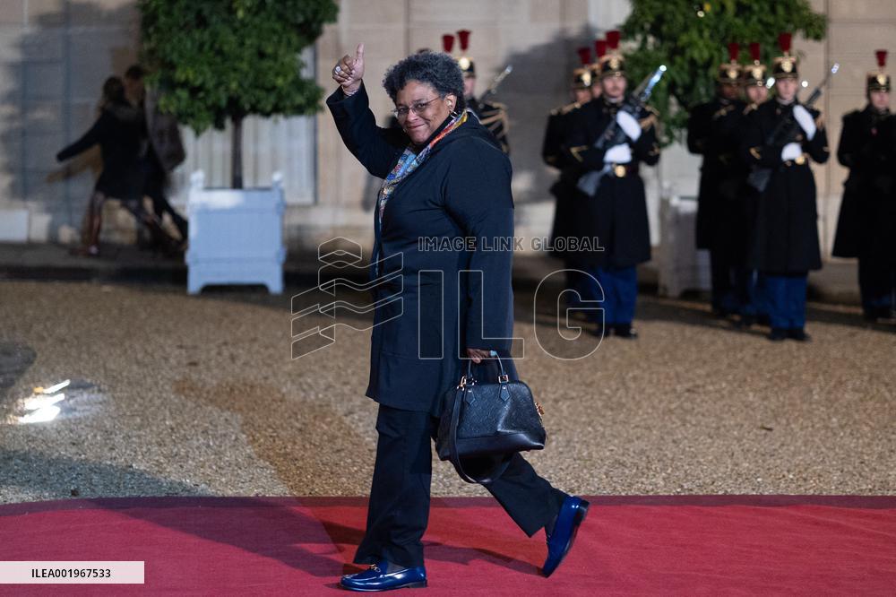 Peace Forum Diner at the Elysee Palace - Paris