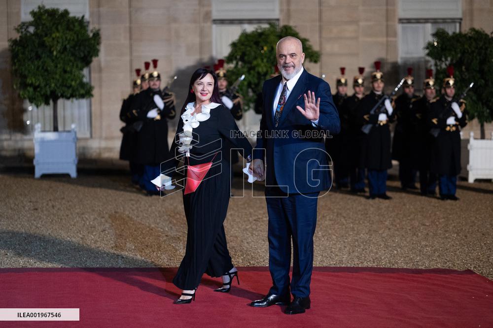 Peace Forum Diner at the Elysee Palace - Paris