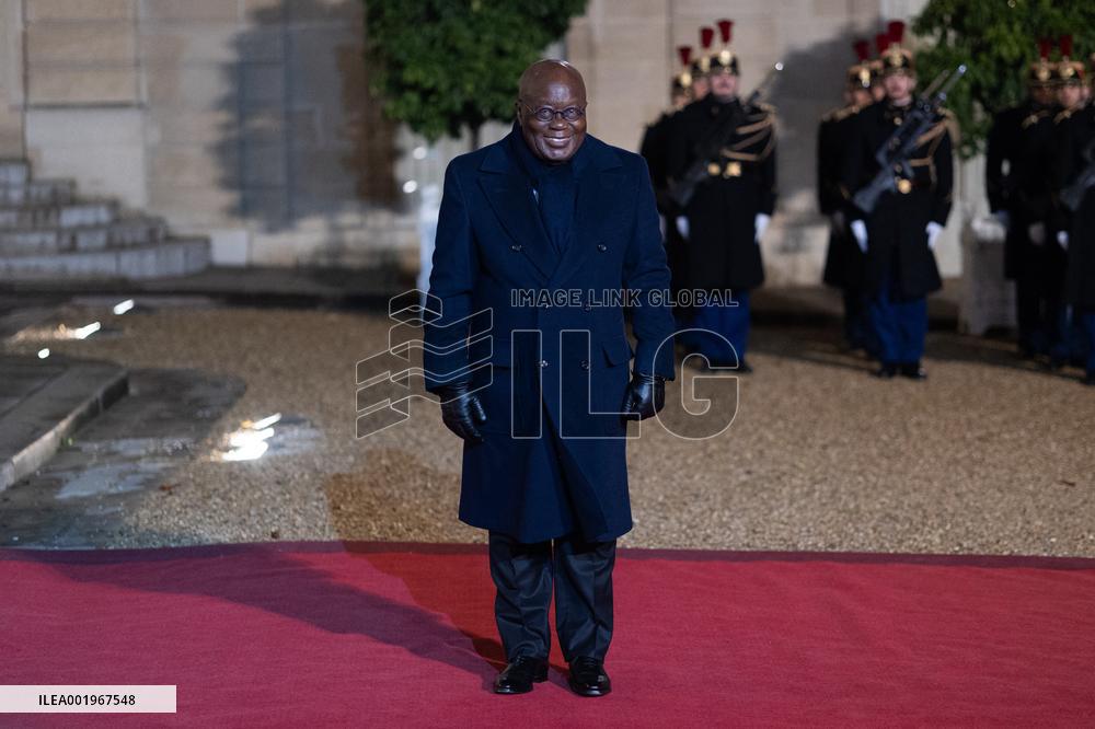 Peace Forum Diner at the Elysee Palace - Paris