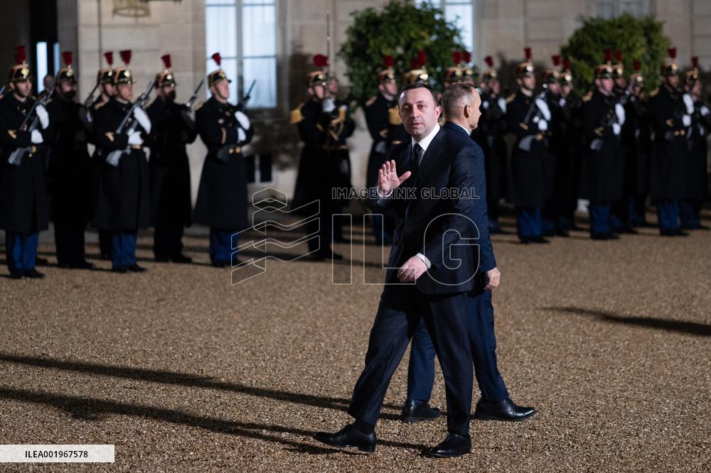 Peace Forum Diner at the Elysee Palace - Paris