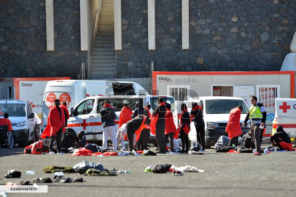 Boat Carrying 81 Migrants Arrives In Canary Islands