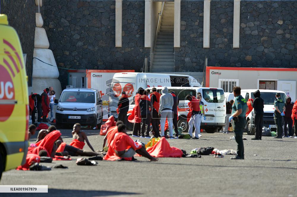 Boat Carrying 81 Migrants Arrives In Canary Islands