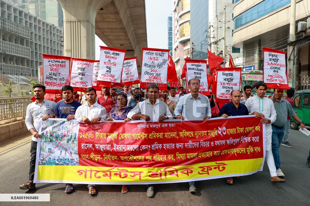 Garment Workers Unions Protest - Dhaka