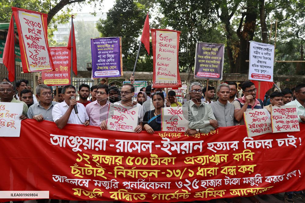 Garment Workers Unions Protest - Dhaka