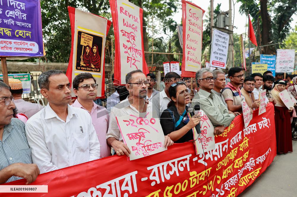 Garment Workers Unions Protest - Dhaka