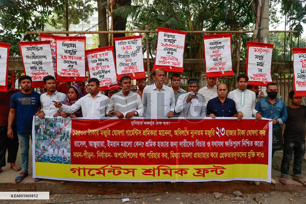 Garment Workers Unions Protest - Dhaka