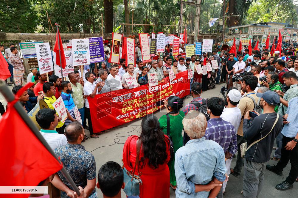 Garment Workers Unions Protest - Dhaka