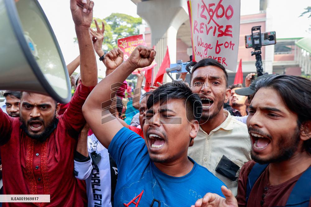 Garment Workers Unions Protest - Dhaka