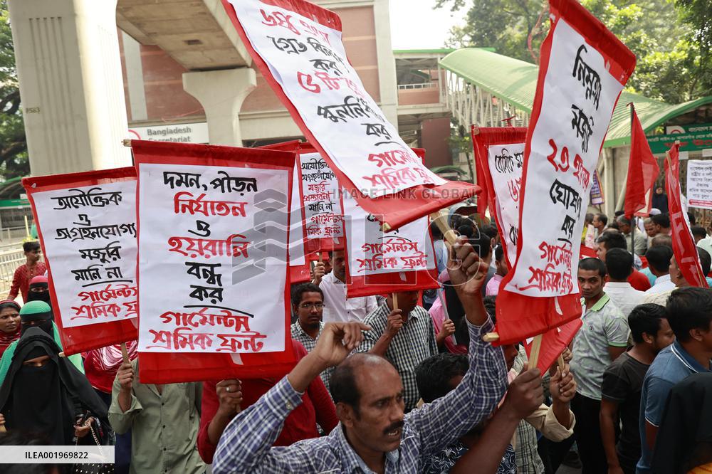Garment Workers Unions Protest - Dhaka
