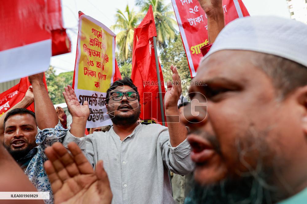 Garment Workers Unions Protest - Dhaka