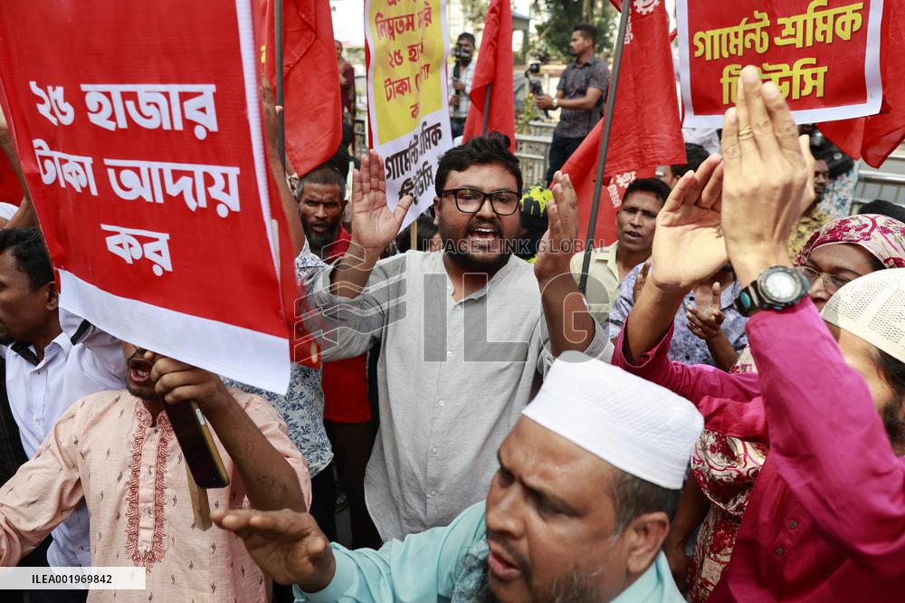 Garment Workers Unions Protest - Dhaka
