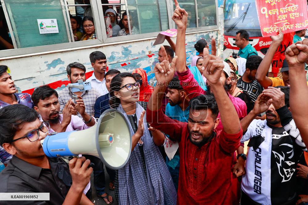 Garment Workers Unions Protest - Dhaka