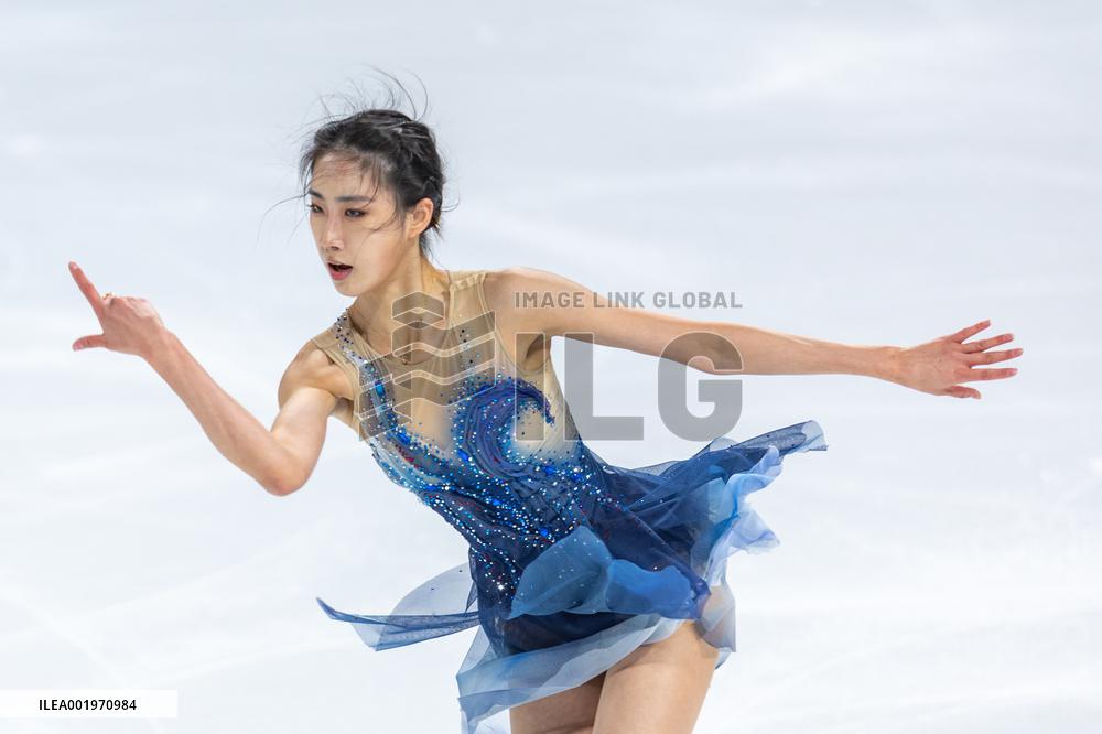 (SP)CHINA-CHONGQING-FIGURE SKATING-ISU GRAND PRIX-WOMEN-SHORT PROGRAM (CN)