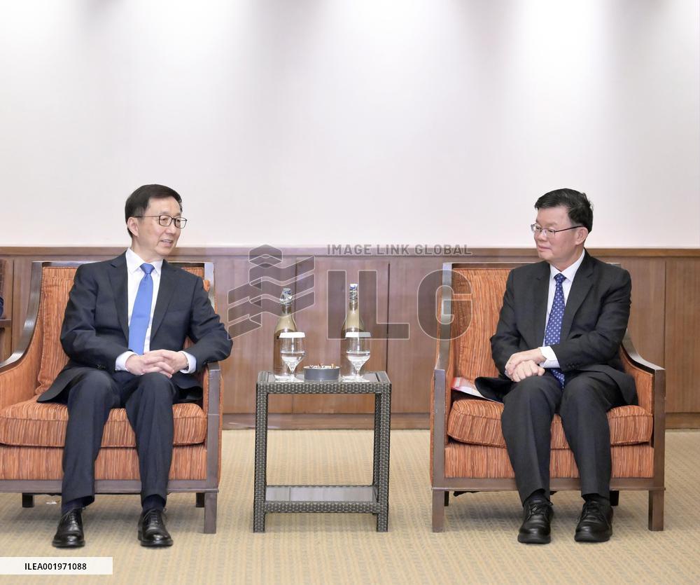 MALAYSIA-PENANG-CHIEF MINISTER-CHINA-HAN ZHENG-MEETING