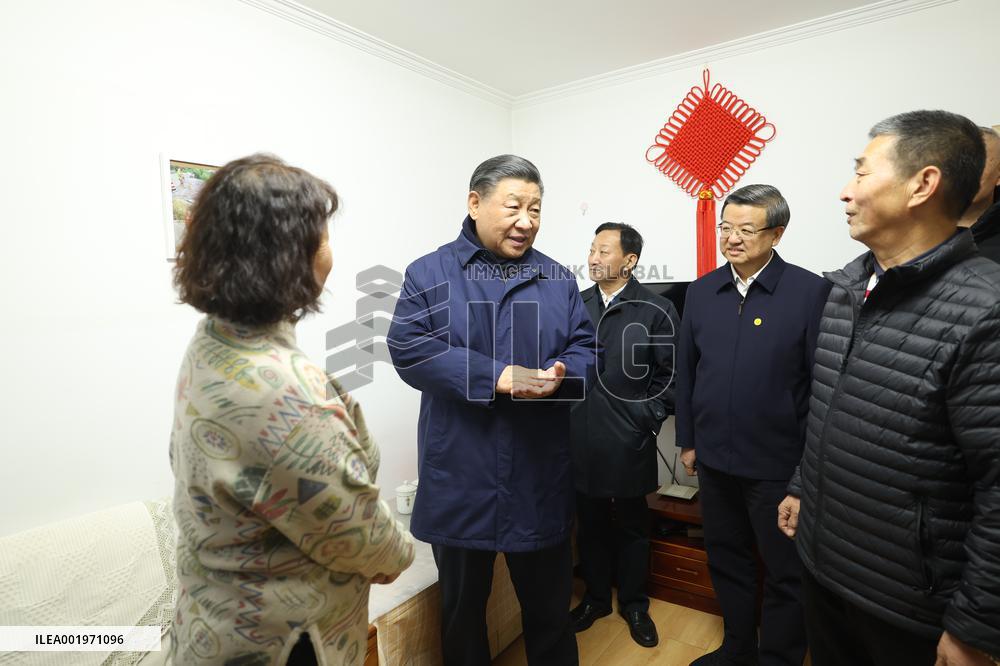 CHINA-BEIJING-HEBEI-XI JINPING-POST-FLOOD RECONSTRUCTION-INSPECTION (CN)