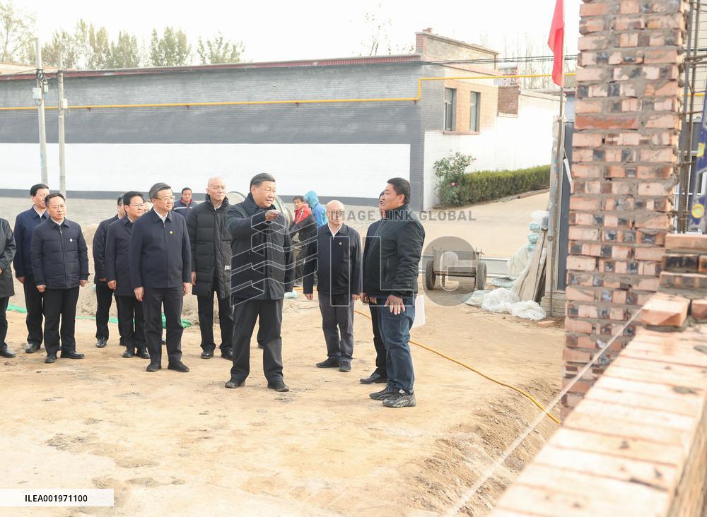 CHINA-BEIJING-HEBEI-XI JINPING-POST-FLOOD RECONSTRUCTION-INSPECTION (CN)