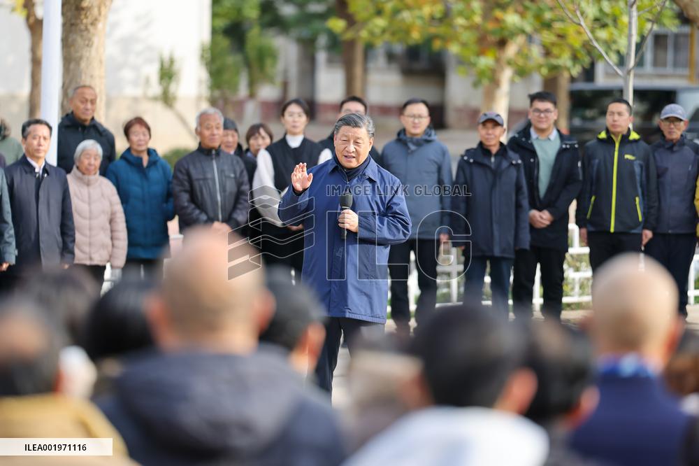 CHINA-BEIJING-HEBEI-XI JINPING-POST-FLOOD RECONSTRUCTION-INSPECTION (CN)
