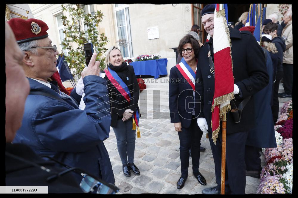 Exclusive. Rachida Dati at WW1 ceremony - Paris