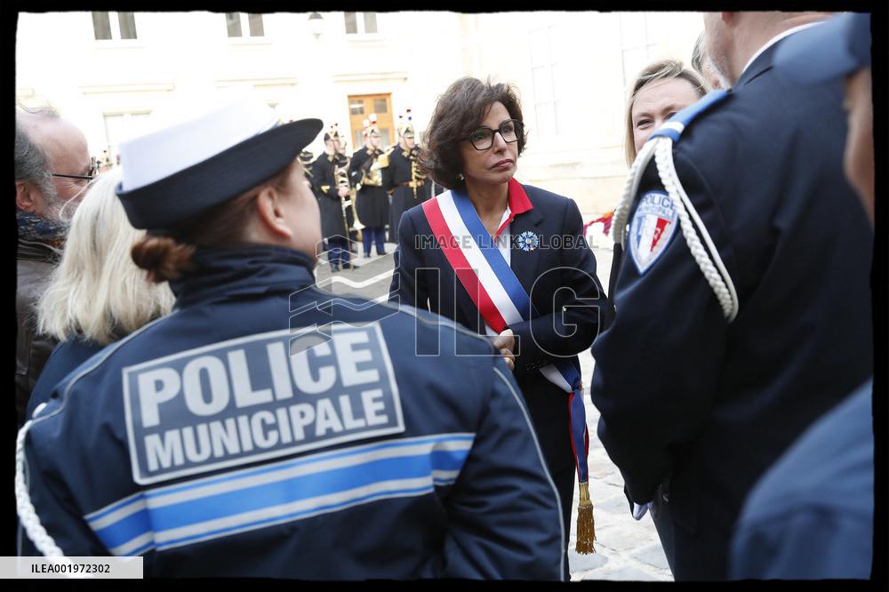 Exclusive. Rachida Dati at WW1 ceremony - Paris