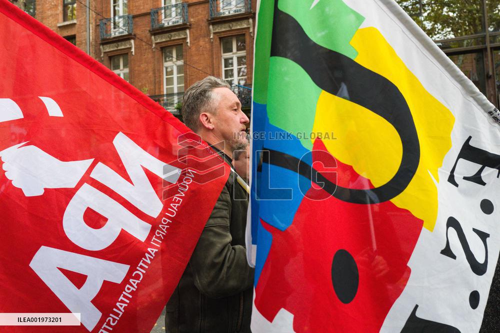 Demonstration for peace in Gaza in Toulouse