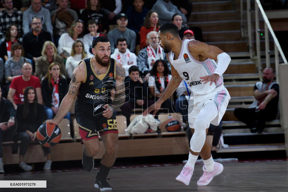 Euroleague Basketball Monaco Vs Asvel in Monaco