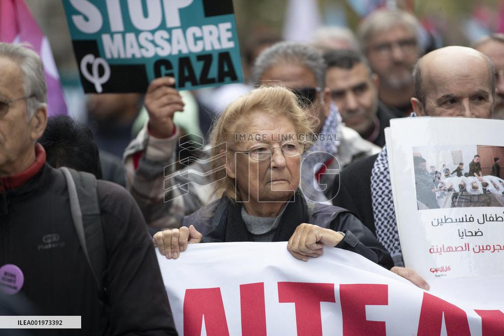 Demonstration in support of Palestine in Paris
