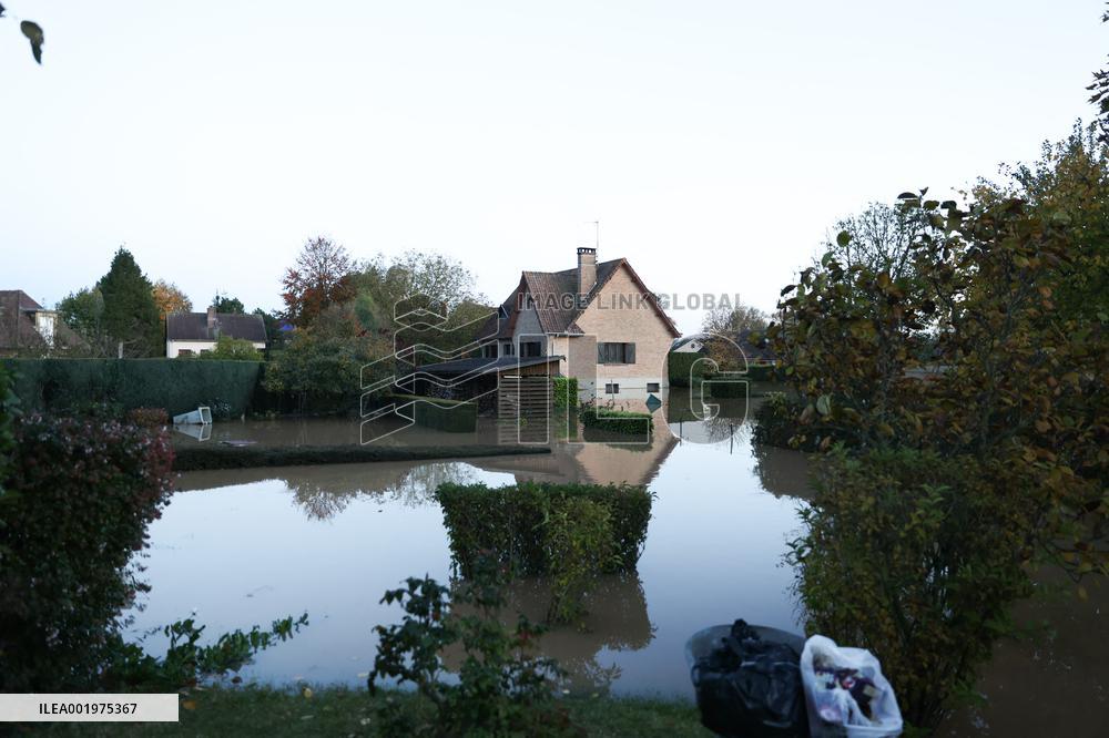 Flooding in the town of Arques - Pas-de-Calais