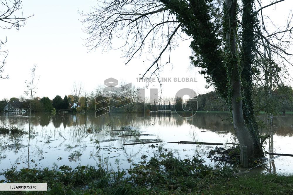 Flooding in the town of Arques - Pas-de-Calais