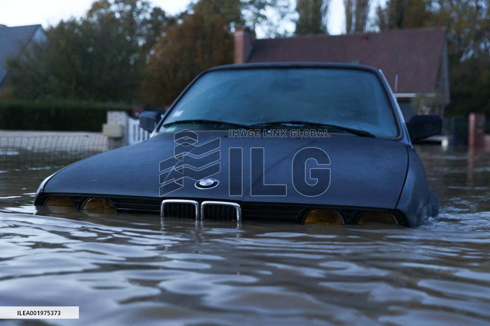 Flooding in the town of Arques - Pas-de-Calais