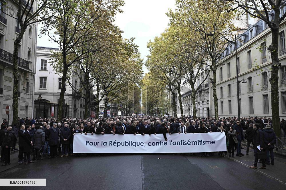 March against anti-Semitism in Paris