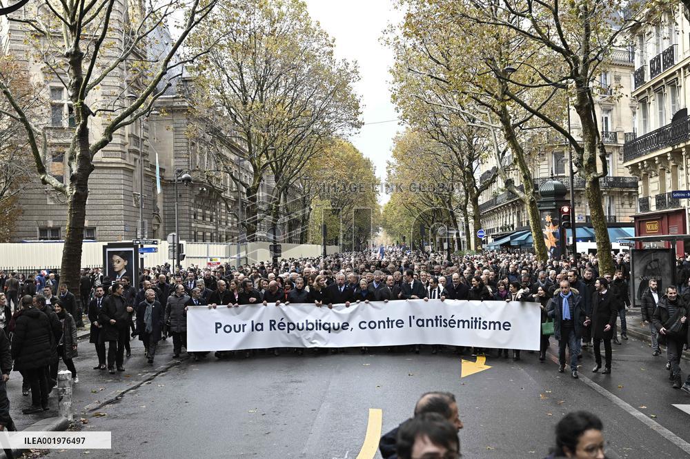 March against anti-Semitism in Paris
