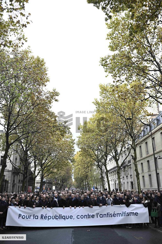 March against anti-Semitism in Paris