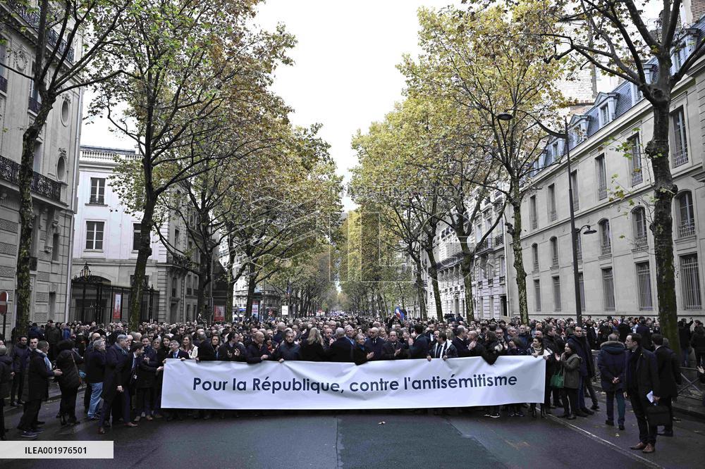 March against anti-Semitism in Paris