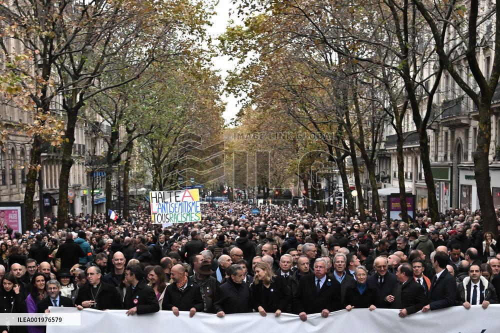 March against anti-Semitism in Paris