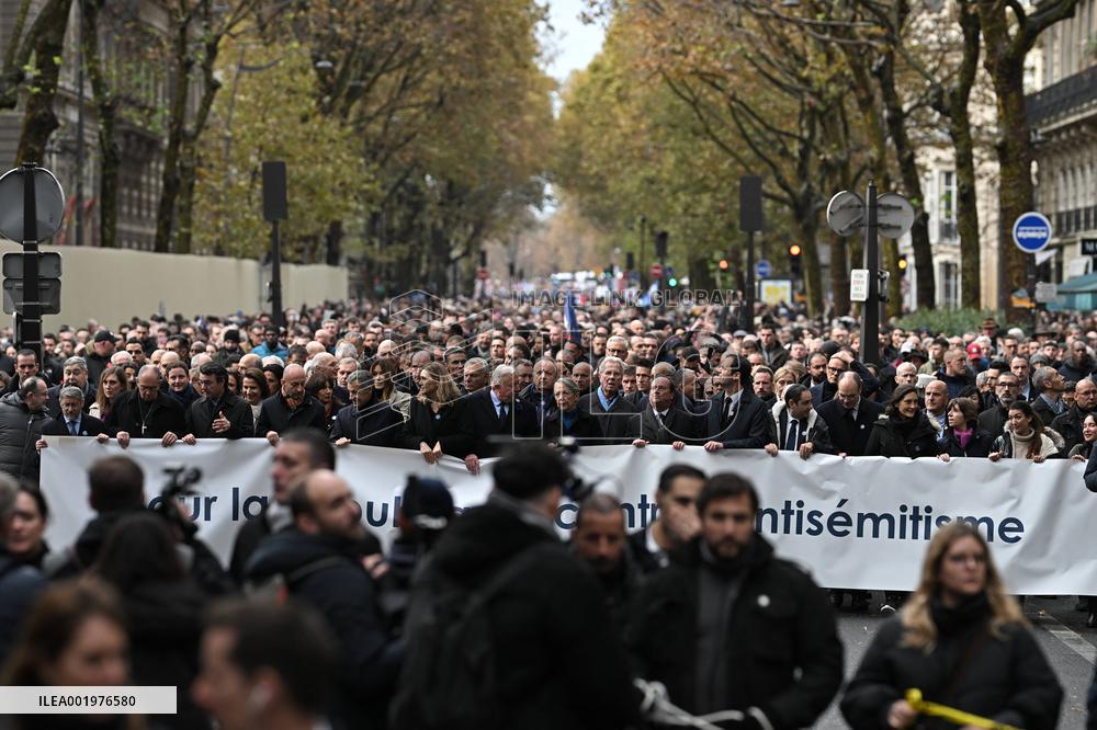 March against anti-Semitism in Paris