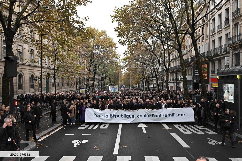 March against anti-Semitism in Paris