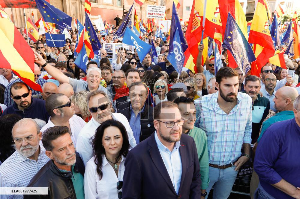 Anti-Amnesty Protest Across Spain