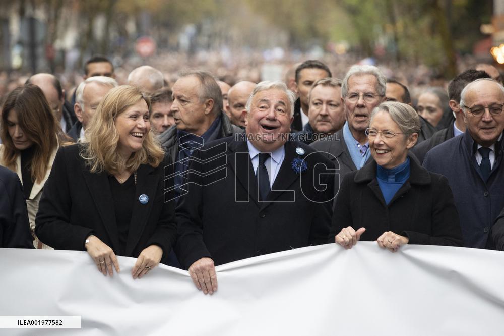March against anti-Semitism in Paris