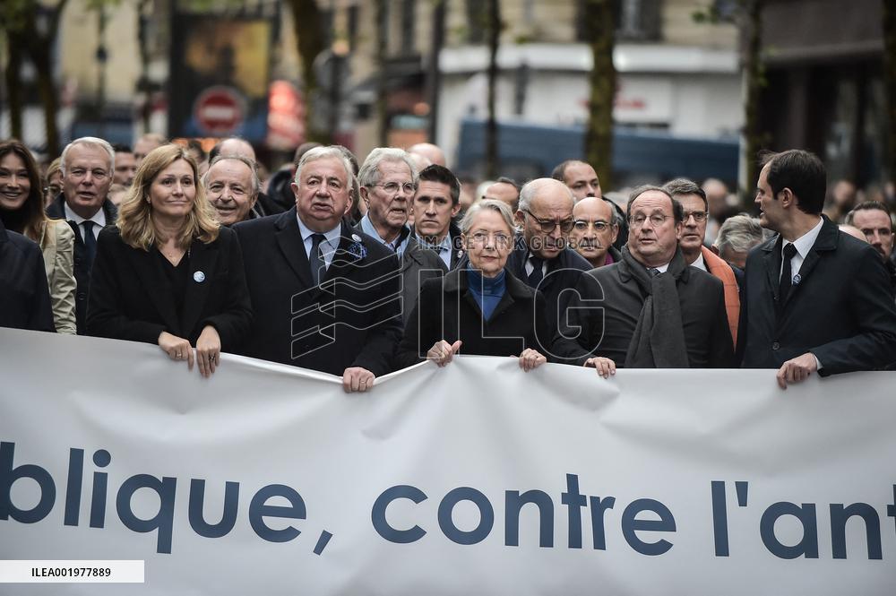 March against anti-Semitism in Paris