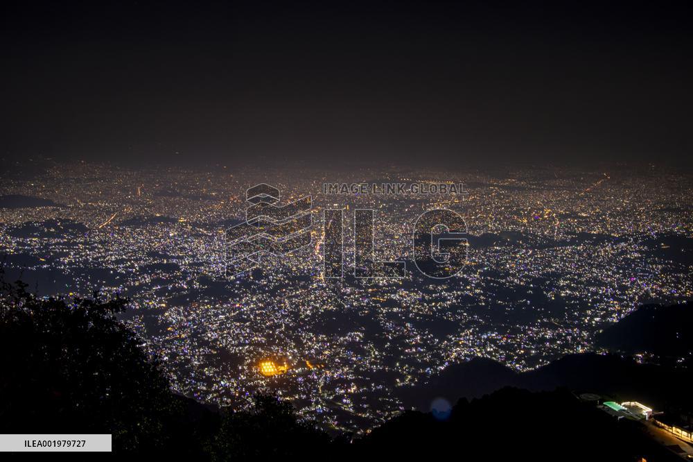 NEPAL-KATHMANDU-NIGHT VIEW