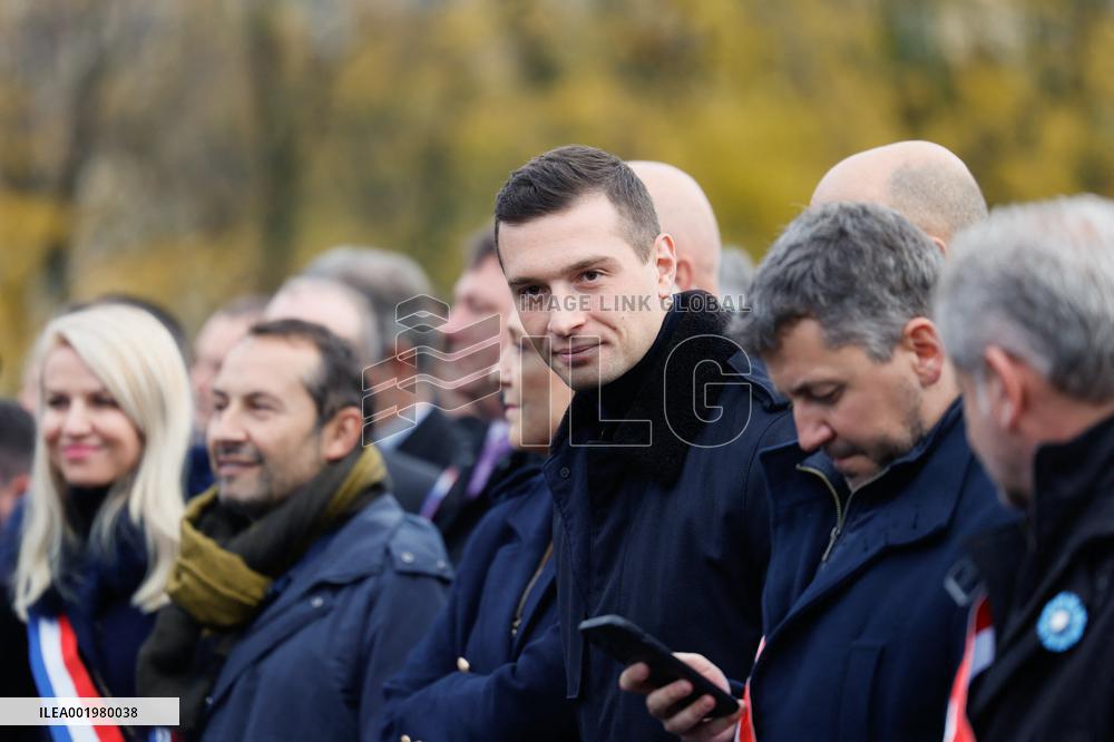Far-Right RN Party Joins The March Against Antisemitism - Paris
