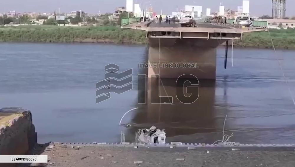 Sudan's warring parties trade blame over destroying major bridge in capital
