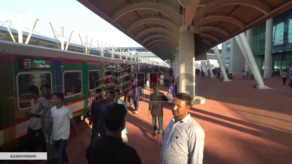 Chinese-built railway inaugurated in Bangladesh to bolster connectivity, transportation infrastructure