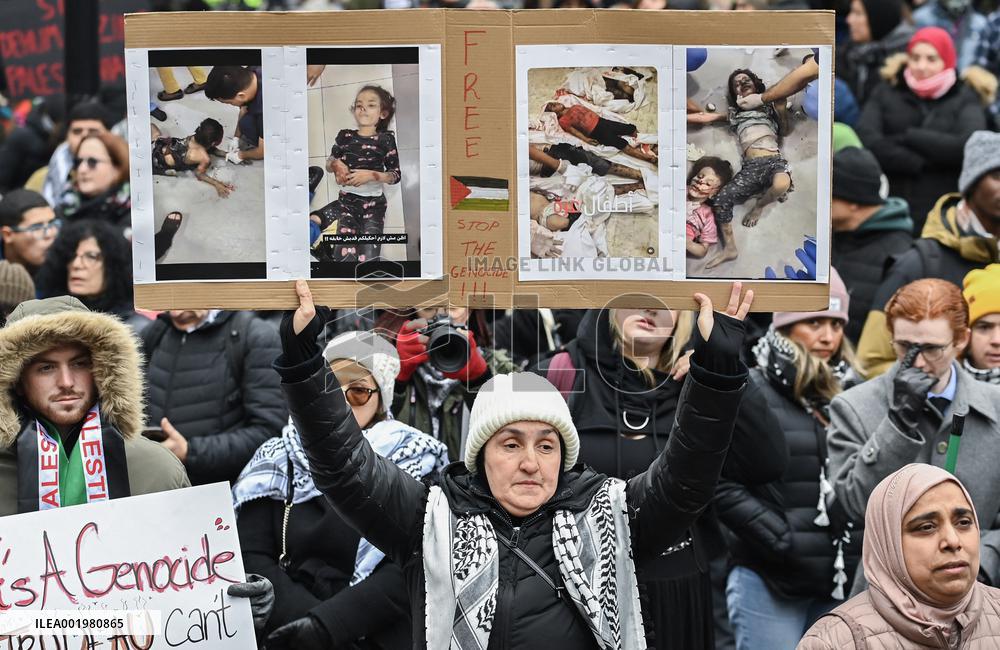 Protest In Support Of Palestine Across Canada